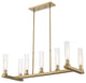 Zlite 3031-7L-RB 7-Light Island, Clear
