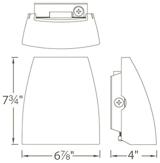 WAC Lighting Endurance Fin LED Flood Light, Graphite, 19 W, Warm White