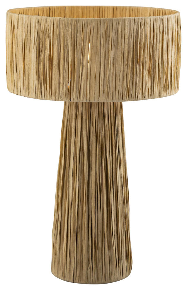 Shelby Rafia Natural Table Lamp, Natural