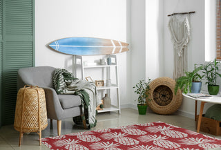 Pineapple Pattern Chenille Rug