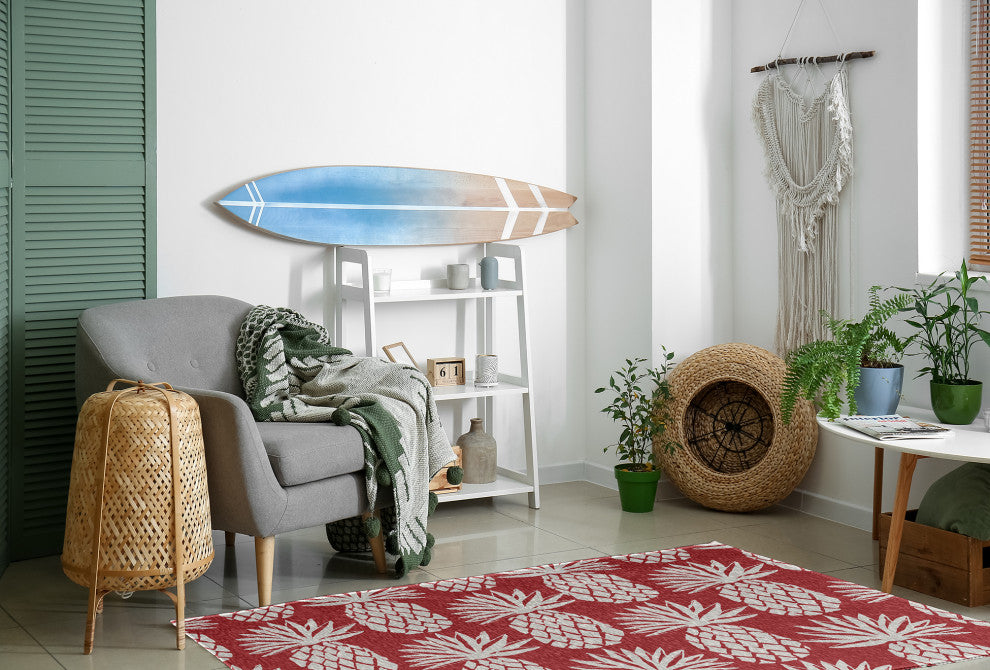 Pineapple Pattern Chenille Rug