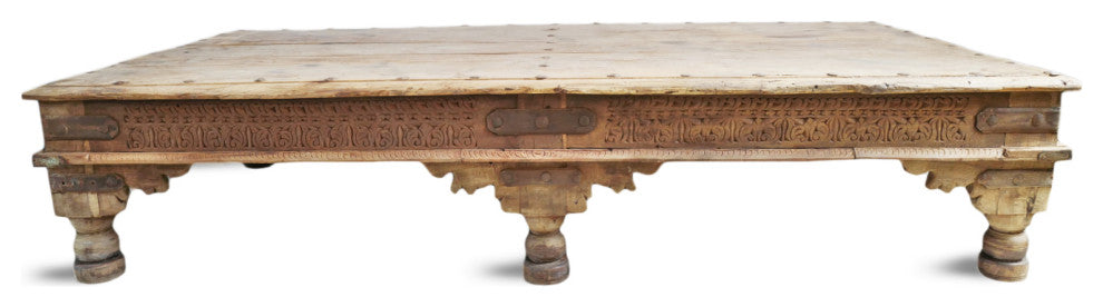 Consigned Vintage Teak Takhat Coffee Table 5