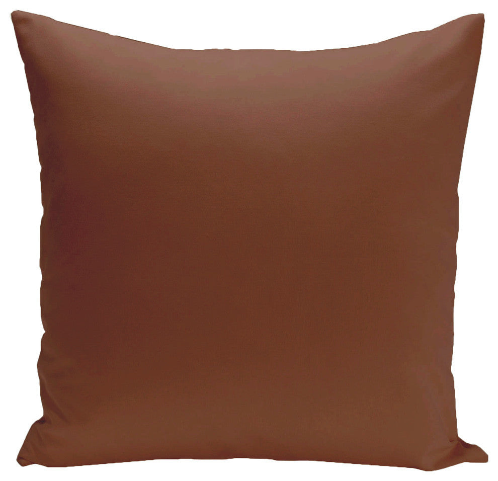 Asian Collection Solid Decorative Pillow, Copper, 20"x20"
