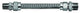 72" Flexible Gas Line Connector, 3/4"x3/4" Fittings, Uncoated Stainless Steel
