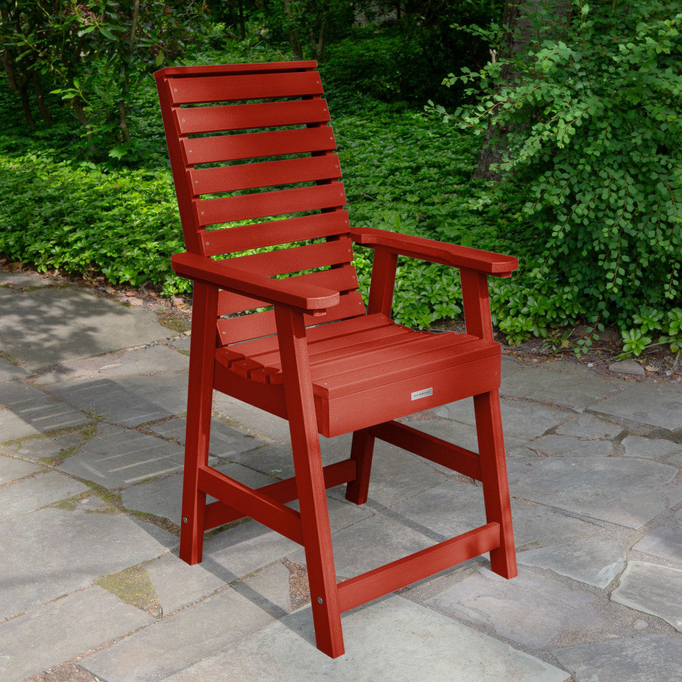 Weatherly Counter-Height Armchair, Rustic Red