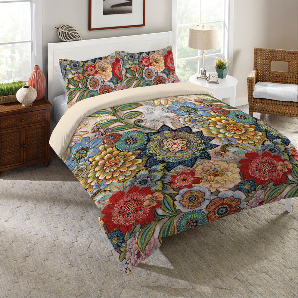 Boho Bouquet Queen Comforter