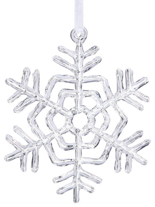 Vickerman M110205 5" Clear Acrylic Snowflake Christmas Ornament