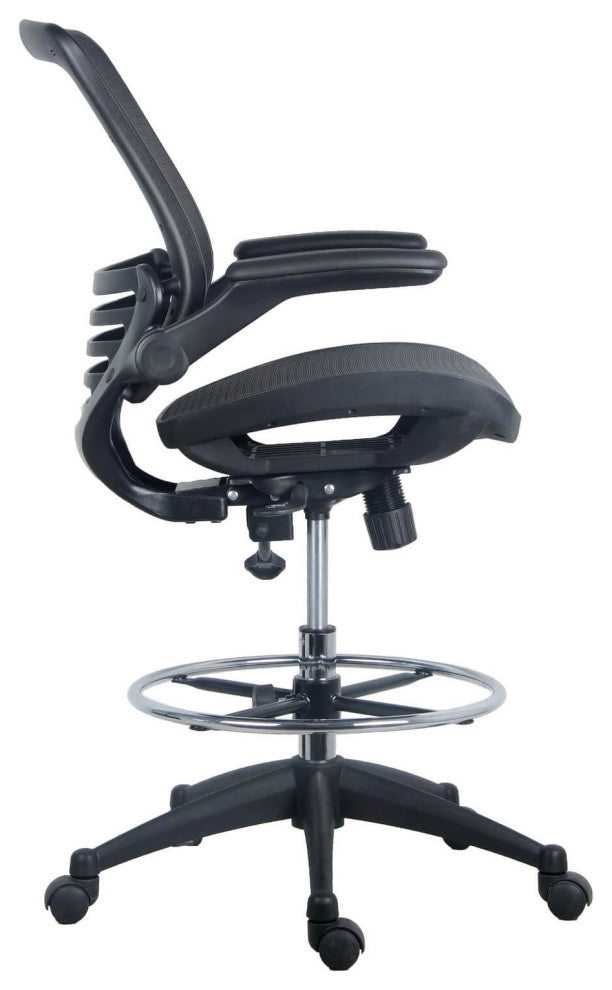 Harwick Evolve All Mesh Heavy Duty Drafting Chair, Dark Knight Edition