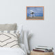 Approaching Storm Landscape Photo Paper Coastal Art Framed Wall Art Print, Red Oak, 12" X 16"
