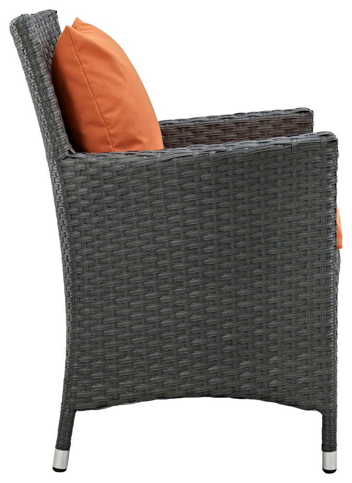 Canvas Tuscan Sojourn 2 Piece Outdoor Patio Sunbrella Dining Set