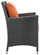 Canvas Tuscan Sojourn 2 Piece Outdoor Patio Sunbrella Dining Set