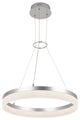 Artika Optical Ring LED Pendant Ceiling Light, Silver - Multiple CCT