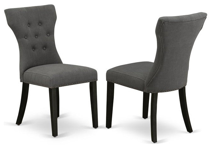 X676Ga650-7, 7-Piece Set, 6 Chairs and Table Solid Wood
