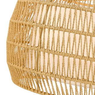 Everly 4 Light Chandelier With Natural Rattan Shade