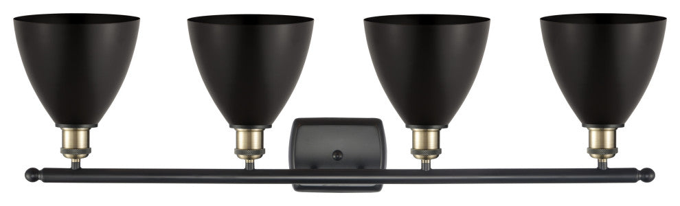 Ballston Dome Bath Vanity Light, Black Antique Brass, Matte Black