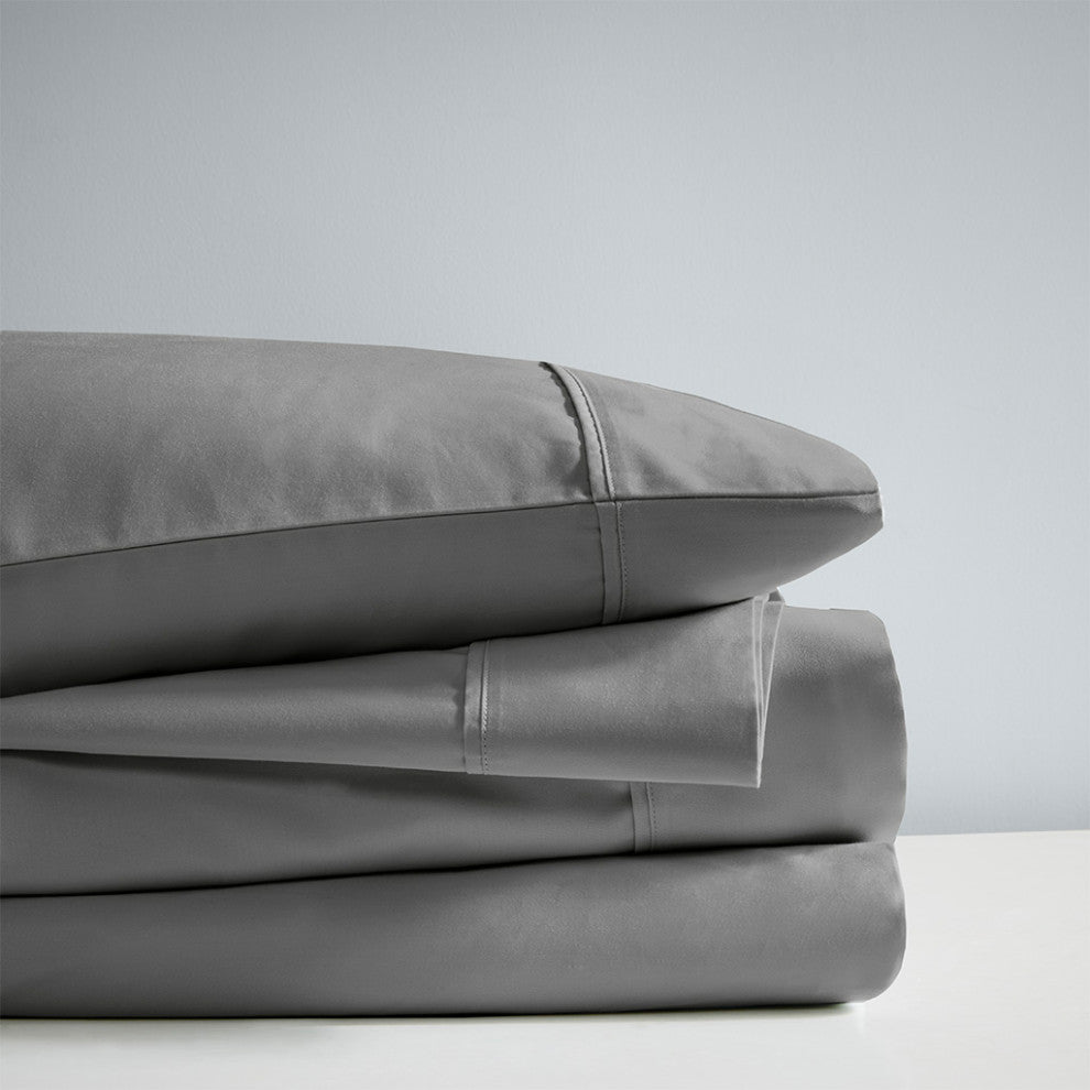 Beautyrest 1000 Thread Count Thermal Management Sheet Set, Dark Gray, Full