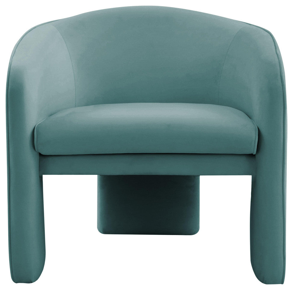 Marla Sea Blue Velvet Accent Chair