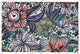 Flower Melange Spring Chenille Rug, Explorer Blue, 4'x6'