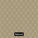 Ribbon Pattern 3/8 Thick Indoor Area Rug Carpet, Natural, 7x7