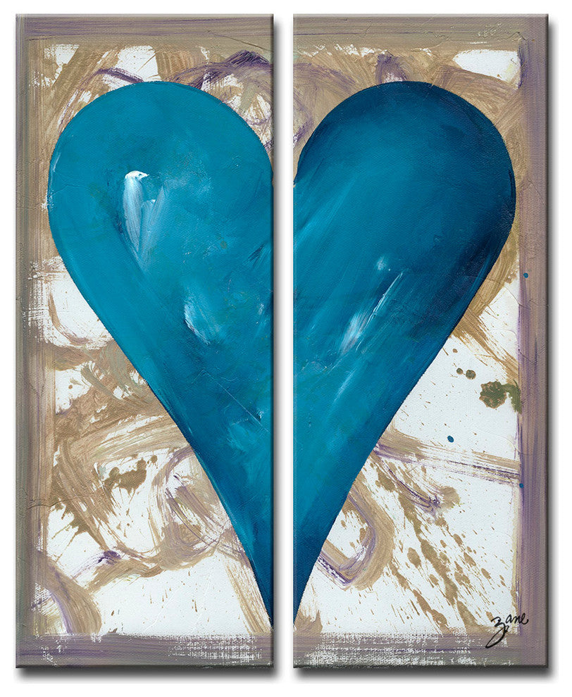 Heartwork "Irvin" 2-Piece Canvas Art Set, 40"x16"