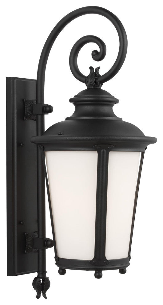 Cape May Large 1-Light Outdoor Wall Lantern, Black