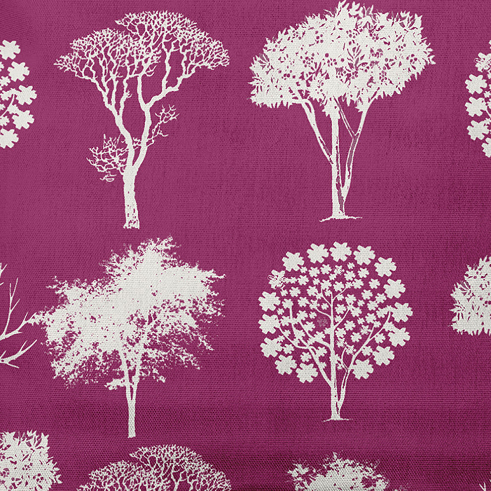 20" x 20" Field of Trees Decorative Throw Pillow, Dusty Rose