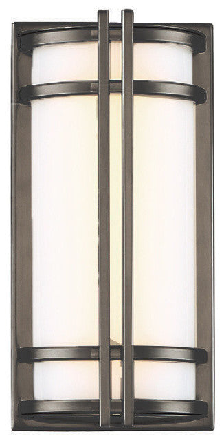 Modern Forms Skyscraper 12" LED Outdoor Wall Light, Bronze
