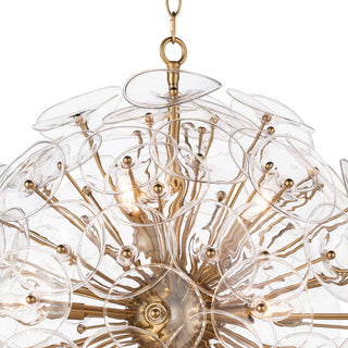 Poppy Glass Chandelier Small, Clear