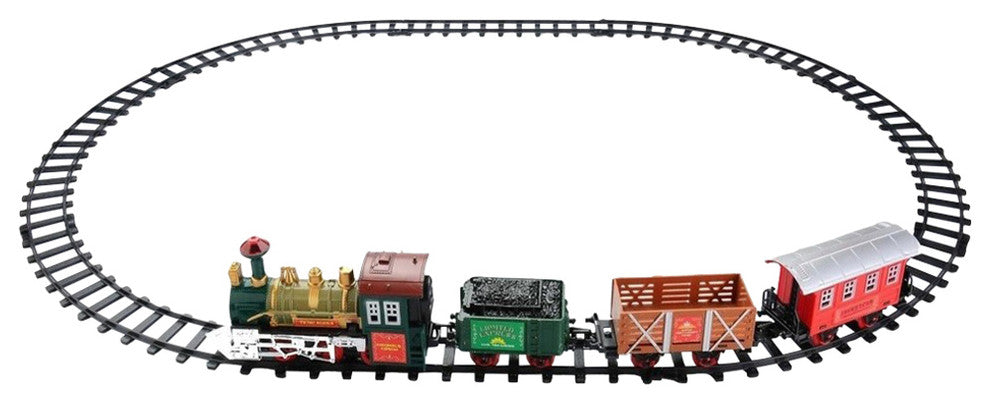 12-Piece Battery Operated Animated Continental Train Set With Sound