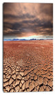 Drought Land under Cloudy Sky, African Landscape Canvas Art Print, 16"x32"