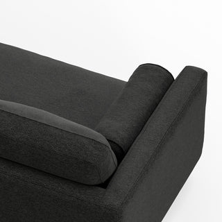 Morrison 72" Sofa and Ottoman Set, Charcoal Grey, 72"