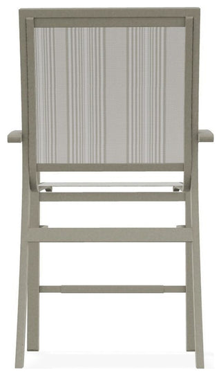 Kendall Sling Balcony Height Stackable Outdoor Stool, Harbor/Storm