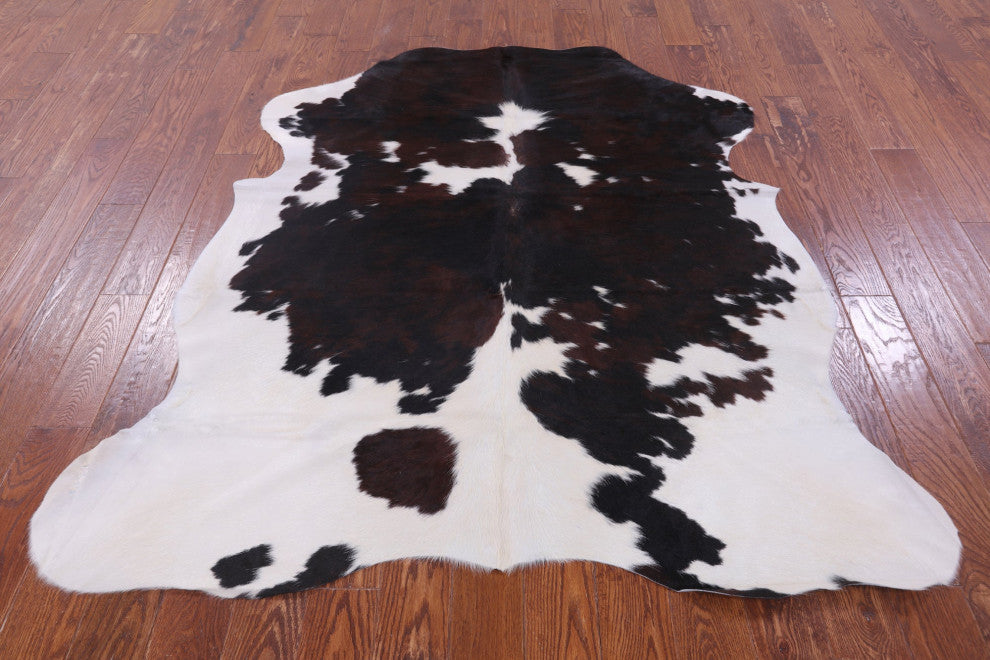 6' 5" X 5' 10" Organic Natural Hair-On Cowhide Area Rug C1598