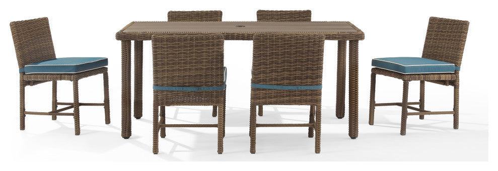 Bradenton 7Pc Wicker Outdoor Dining Set