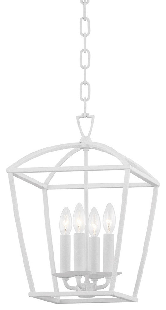 Bryant 4-Light Small Pendant White Plaster Finish