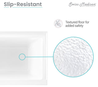 Voltaire 48" x 32" Acrylic Right-Hand Drain Drop-in Bathtub