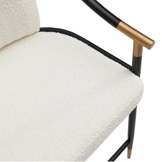 GDF Studio Contemporary Upholstered Counter Stools, Set of 2, Beige/Black/Gold