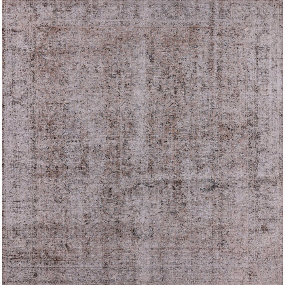 Ahgly Company Indoor Square Mid-Century Modern Area Rugs, 5' Square