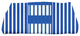 28 x 58-inch, Beach Blanket, Stripe Print Bath Towel, Blue