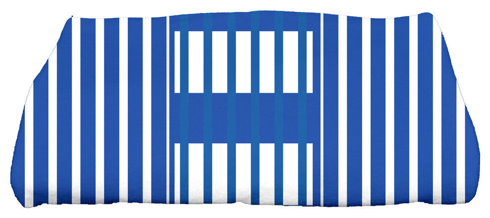 28 x 58-inch, Beach Blanket, Stripe Print Bath Towel, Blue
