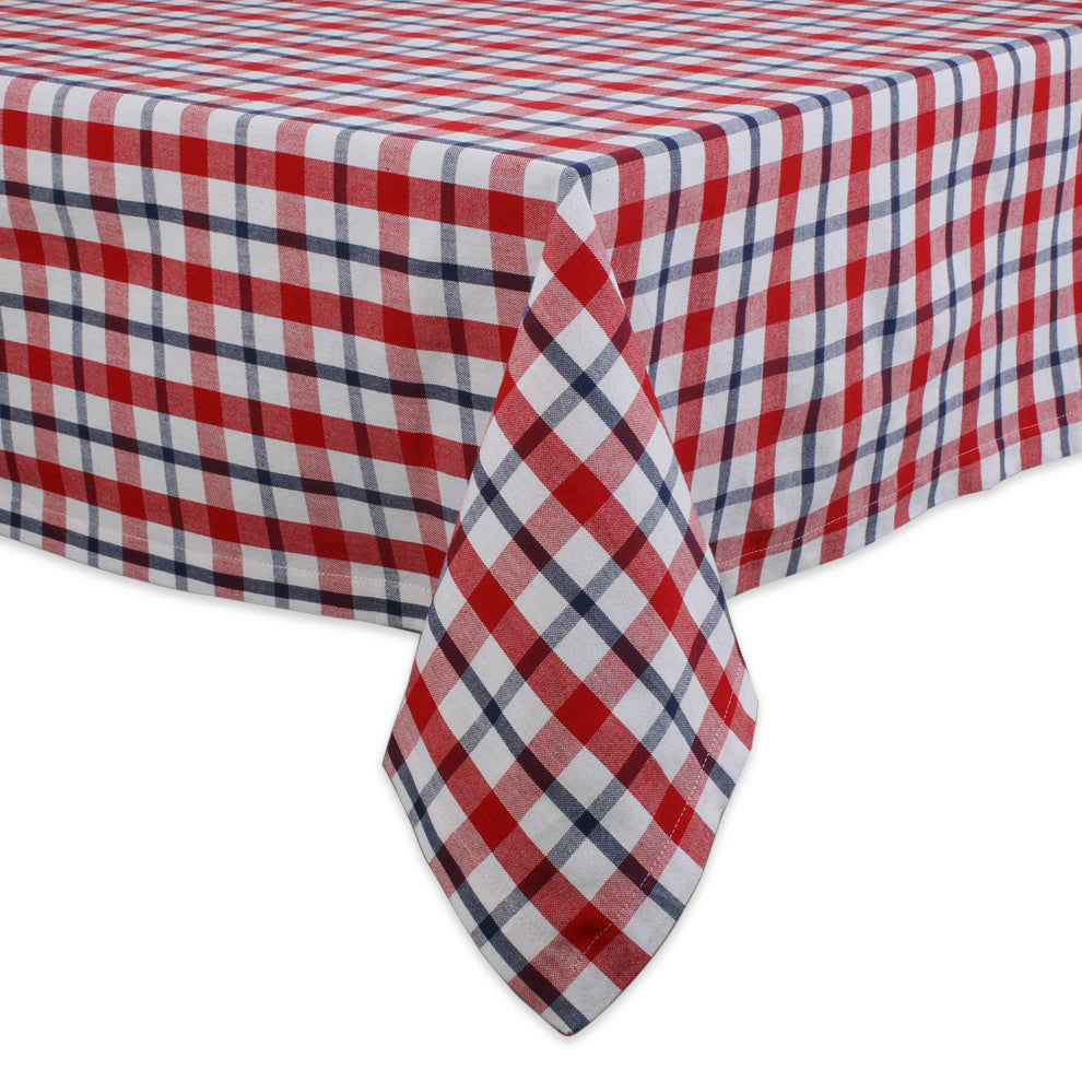 American Plaid Tablecloth 60X104