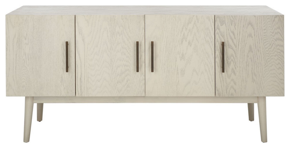 Safavieh Couture Doderick Mid-Century Media Stand, White Wash