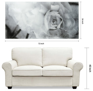 "Dark Ranunculus I A" Frameless Reverse Printed Tempered Art Glass Wall Art