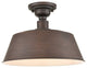 Industrial Semi Flush Mount Ceiling Light Fixture with oil rubbed bronze
