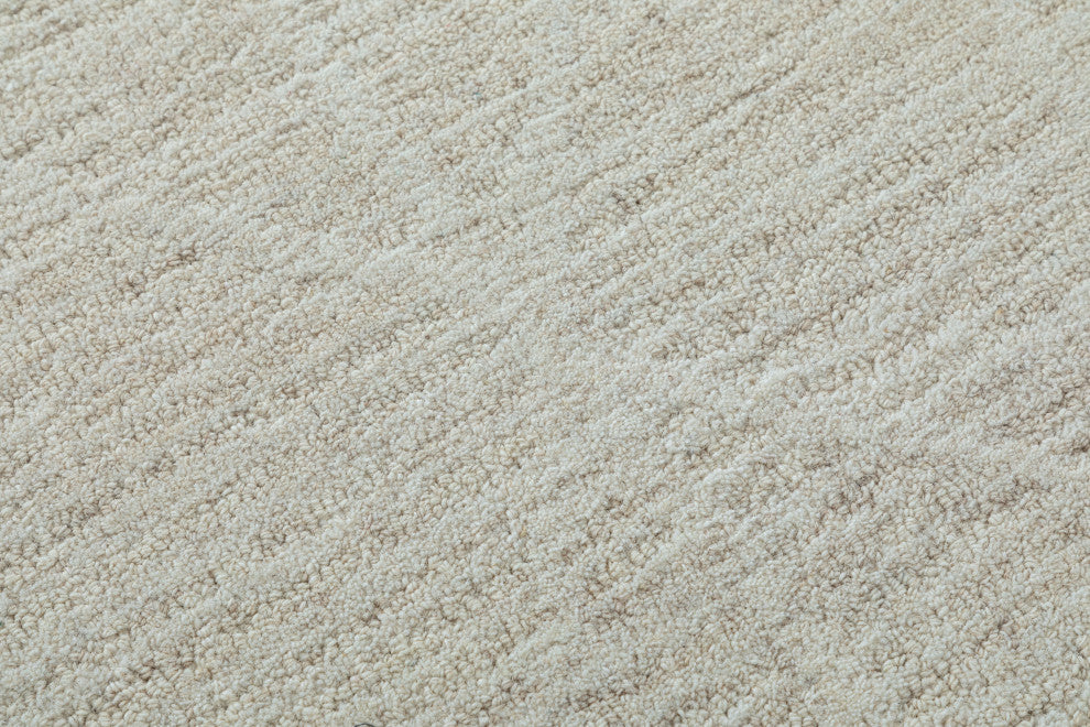 NuStory Crossover Hand Tufted Stripe Area Rug in Beige, 7'6" X 9'6"