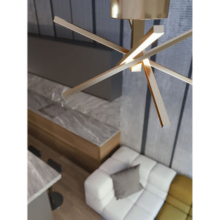 Jaxx, LED Flush Mount, Satin Brass Finish, White Lens