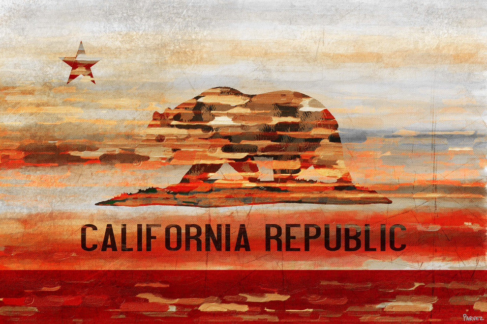 "Cali" Print on Canvas, 45"x30"