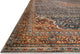 Cobalt Blue Spice Printed Polyester Layla Area Rug by Loloi II, 2'-6"x9'-6"