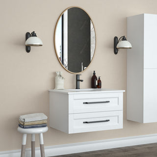 Sandy Gold Framed oval mirror