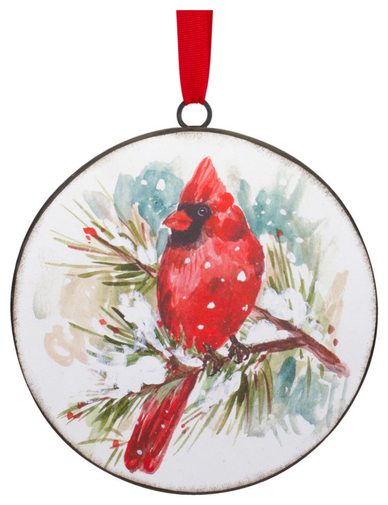 Cardinal and Pine Ornament, 12-Piece Set